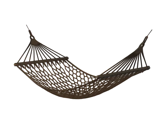 Suspended Rope Hammock - Canvas 3D model, vytvořený pomocí AI