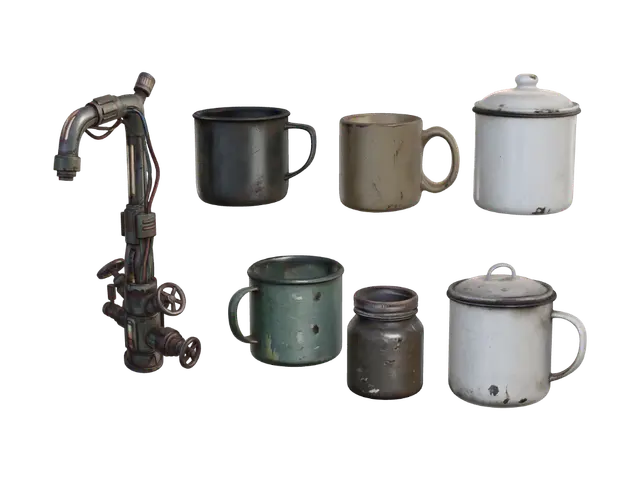 Kitchenware_Tassen_VWBus 3D model, vytvořený pomocí AI