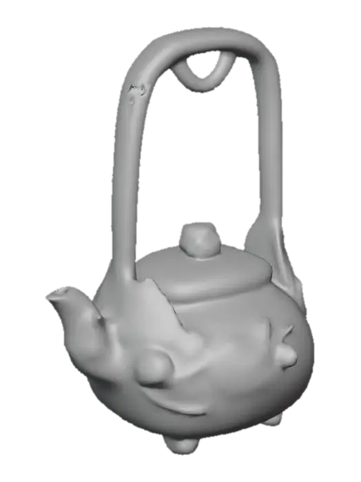 3D model for Floral Clay Teapot