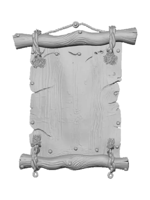 3D model for Hanging Rustic Board