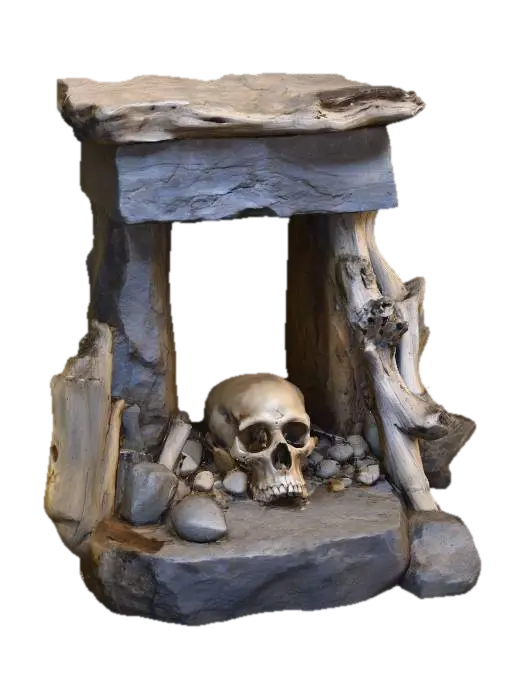 Occult Shrine Place - Symbolic 3D model, vytvořený pomocí AI