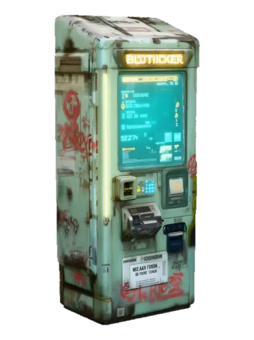 Modelong 3D na Vendor Bioticker Exchange - Terminal, ginawa ng AI