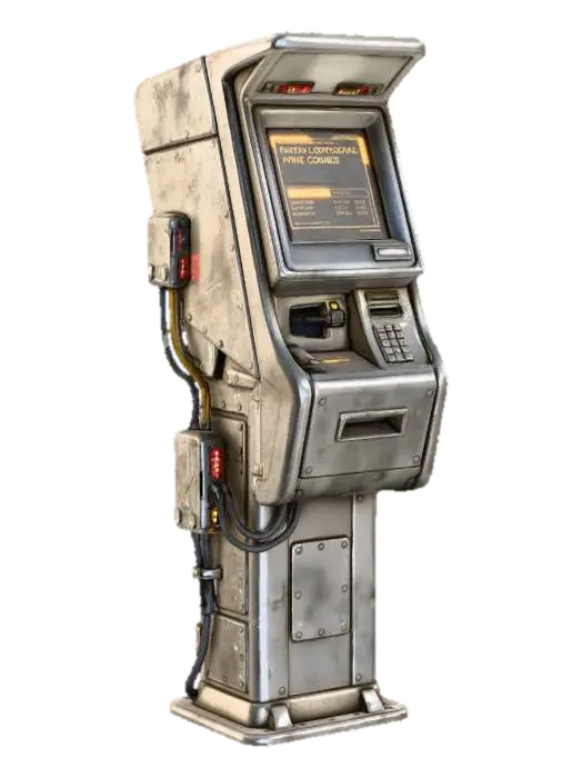 3D model for Parking Ticket Street Metal Machine