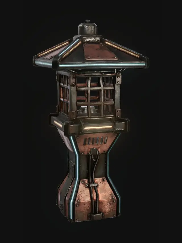 3D model for Steampunk Lantern Tower