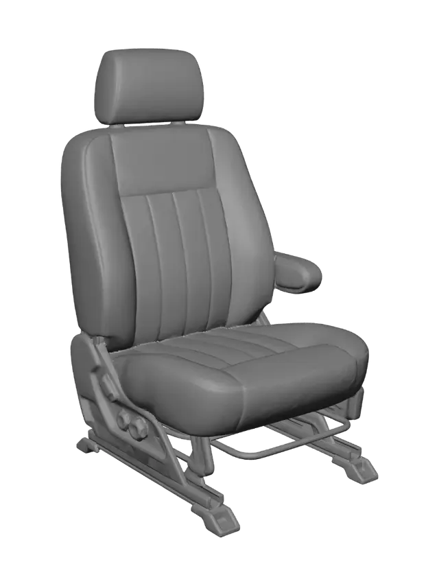 3D model for Distressed Leather Car Seat