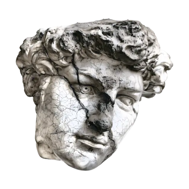 3D model for Cracked Marble Bust