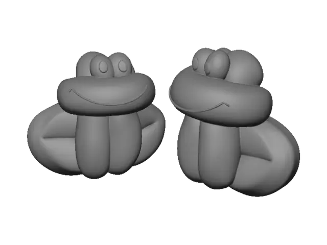 3D model for Smiling Balloon Frogs