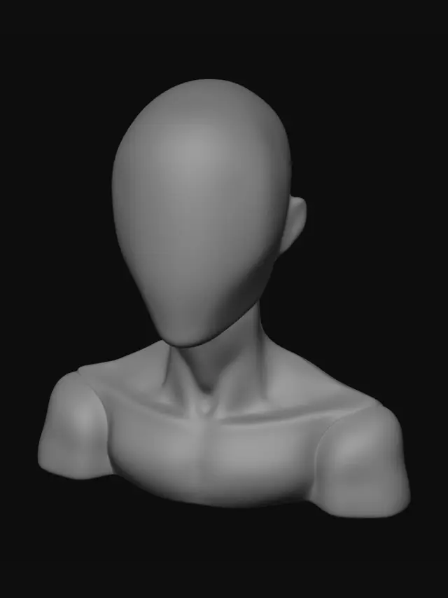 3D model for White Silhouette