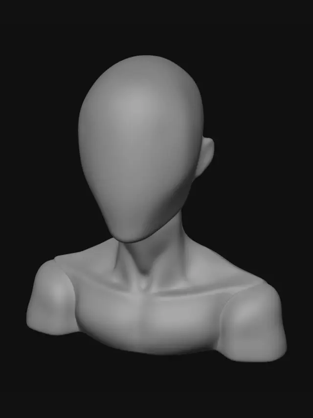 3D model for White Silhouette