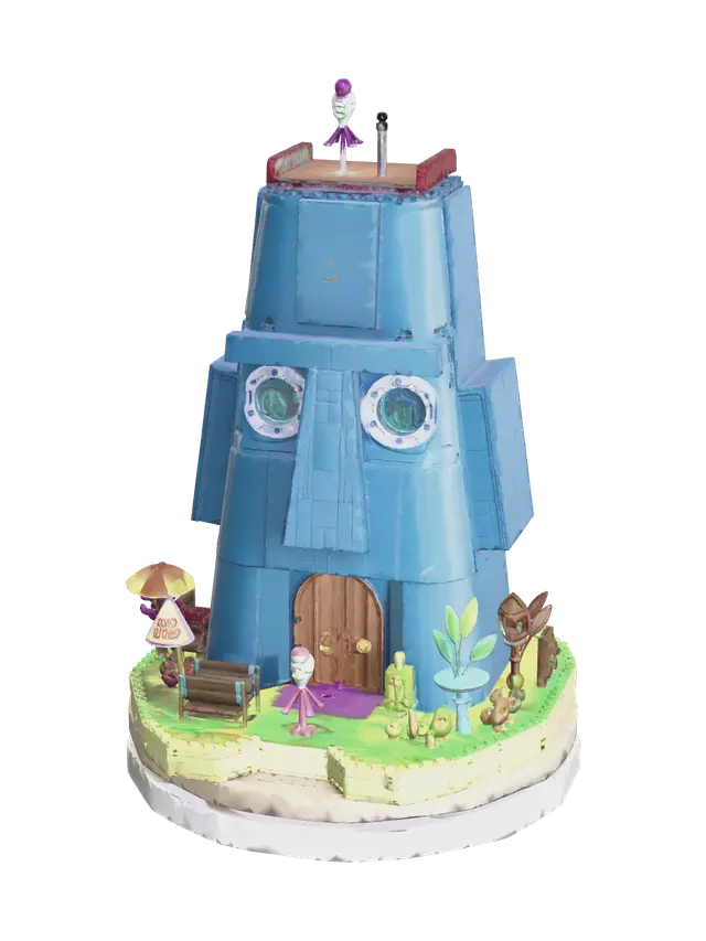 3D model for Modern Squidward House