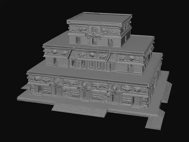 3D model for Carved Step Pyramid