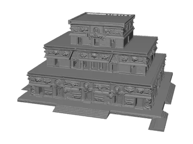 3D model for Carved Step Pyramid