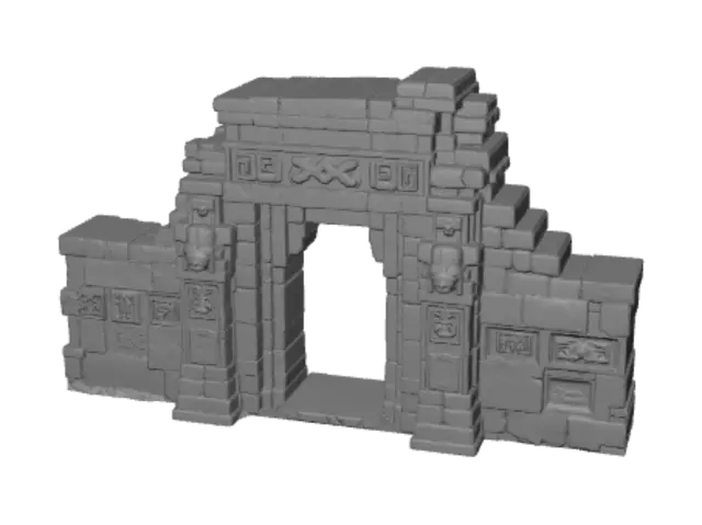 3D model for Mossy Stone Arch Ruins