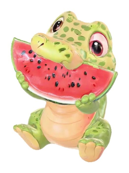 3D model for Watermelon Croc