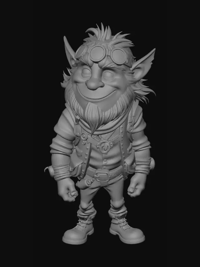 3D model for Gizmo the Tinker Goblin