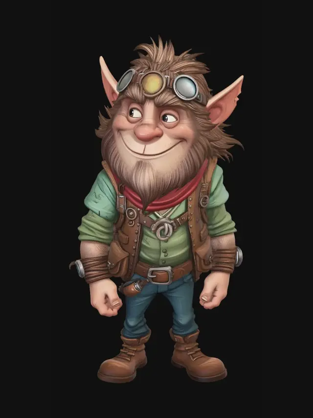 3D model for Gizmo the Tinker Goblin