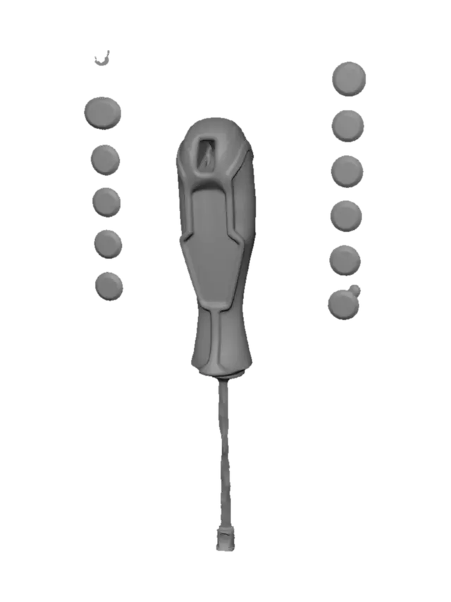 3D model for Screwdriver Rooted in Wood