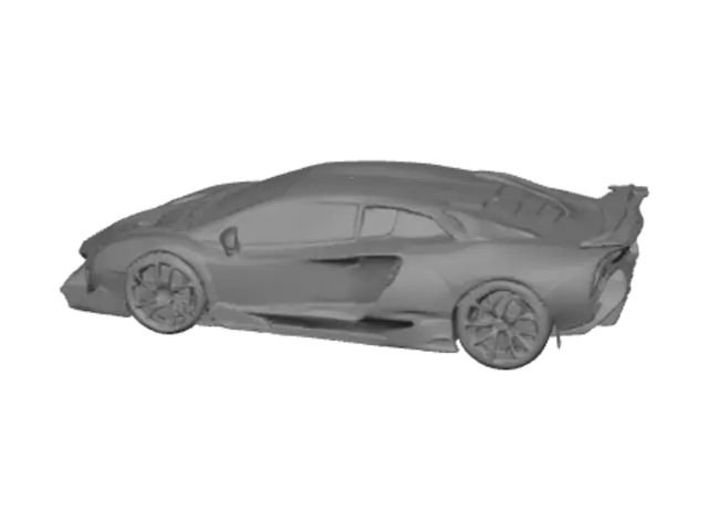 3D model for bana lamborghini gibi her tarafı detaylı ve havalı bir araba yap canavarımsı ve havalı olsun maximum 19 mb olsun 7 cm olsun