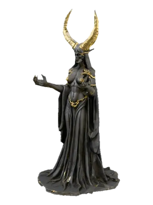 Demonic dark open hands pointing palms upwards like its offering a gift, but is… - Hollow 3D model, vytvořený pomocí AI