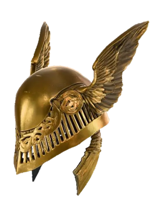 Winged Valor Helmet 3D model, vytvořený pomocí AI