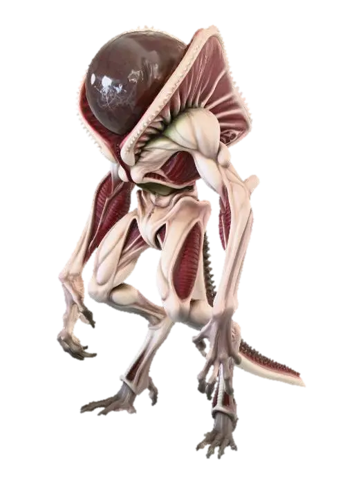 Alien Sentinel - Species 3D model, vytvořený pomocí AI