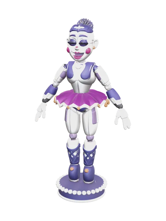 3D model for Stylized Ballora Fnaf