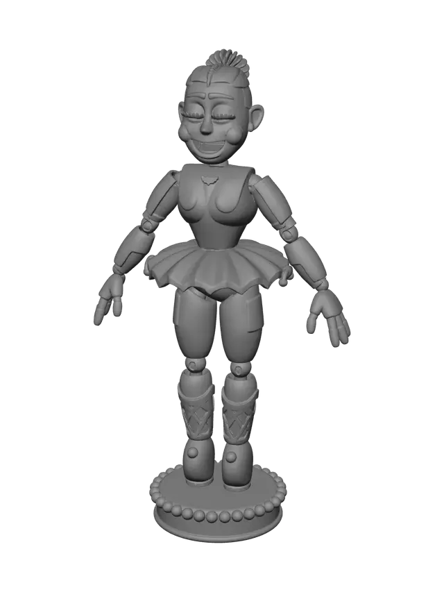 3D model for Stylized Ballora Fnaf