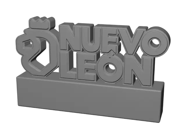 3D model for Nuevo León Travel Logo