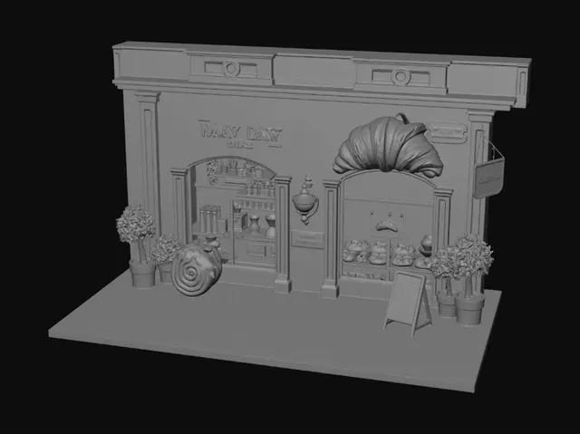 3D model for May Day Coffee