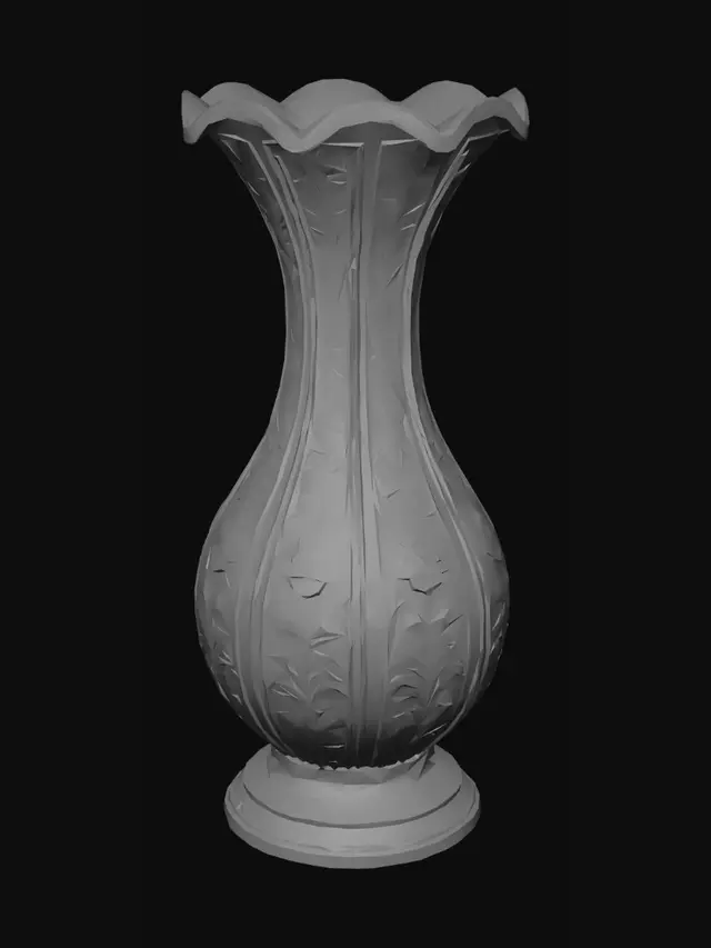 3D model for Ornate Blue and Gold Vase