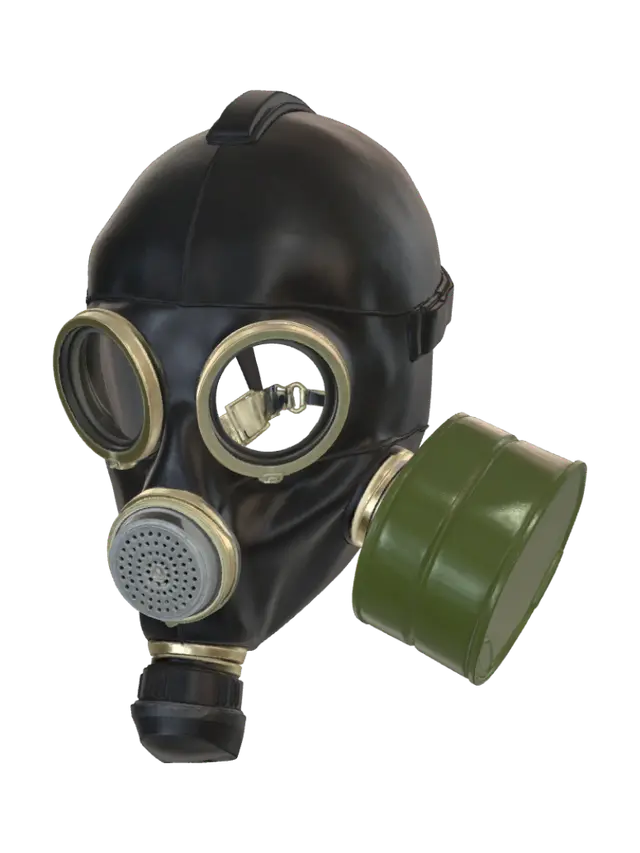Gas Mask - Gasmask 3D model, vytvořený pomocí AI