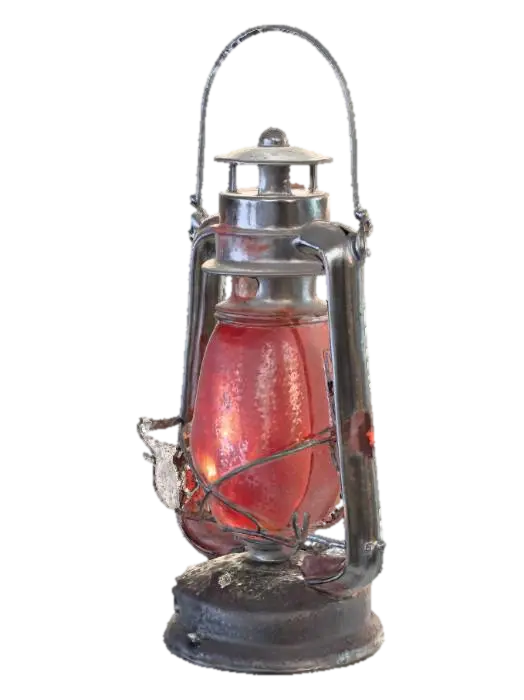 a dark poison engulfing an old candle lantern. - Corruption 3D model, vytvořený pomocí AI