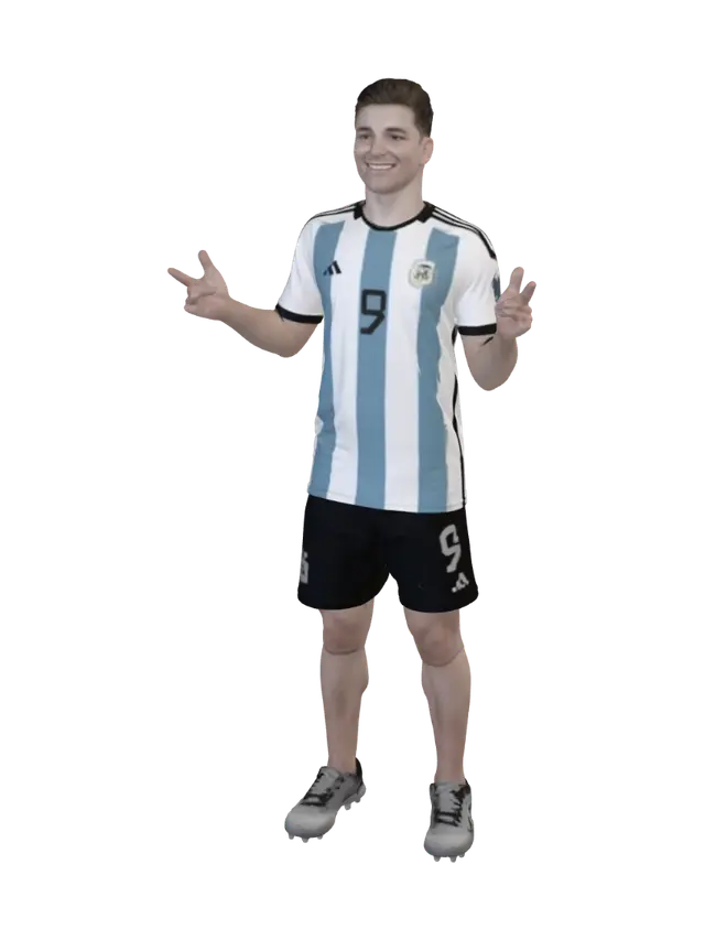 3D model for Argentina Jersey Portrait