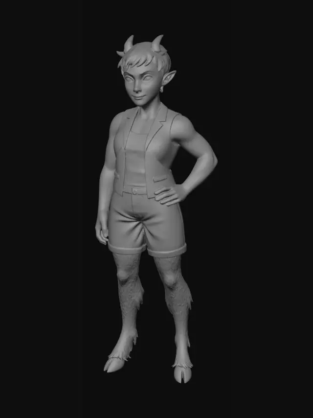 3D model for Lily: Half-Faun, Half-Human