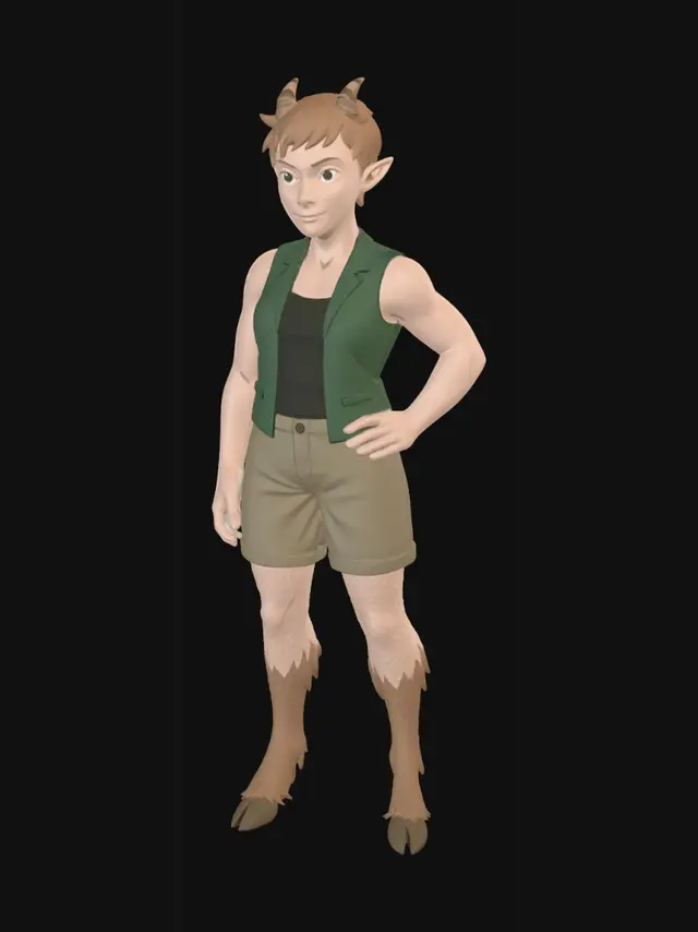 3D model for Lily: Half-Faun, Half-Human