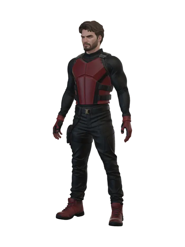 Modello 3D Humanized killer bean., generato dall’IA