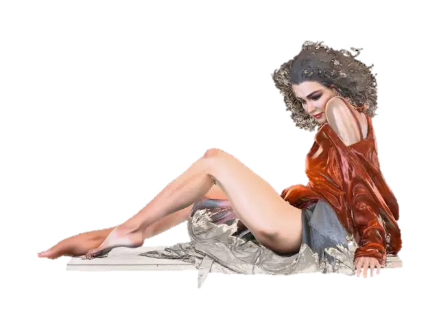 Dana Barrett - Ghostbusters 3D model, vytvořený pomocí AI