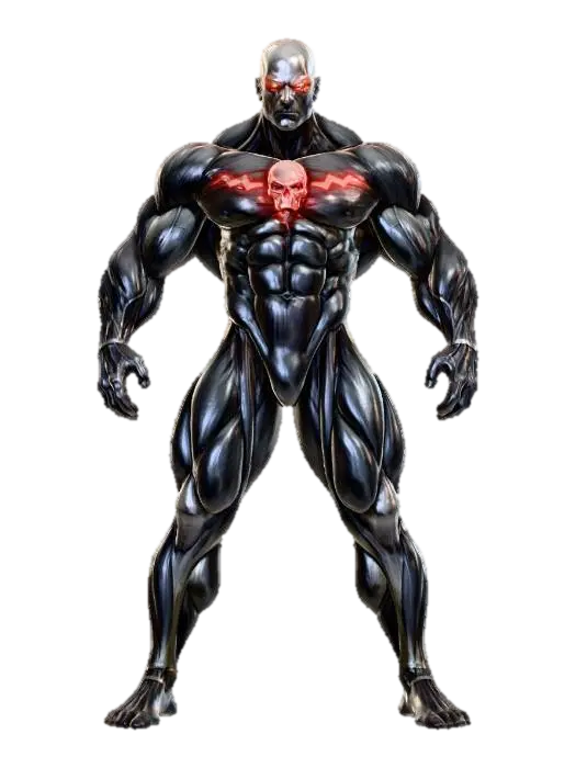 Power Overload - Supervillain 3D model, vytvořený pomocí AI