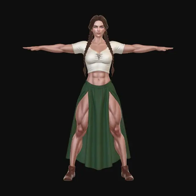 3D model for Valkyrie of the Village
