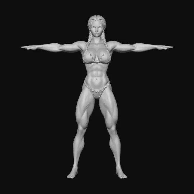 3D model for Village Warrior
