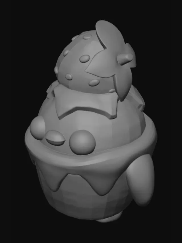 3D model for Strawberry Sundae Penguin
