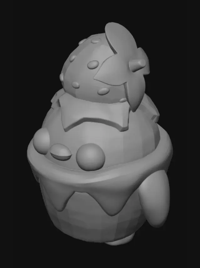 3D model for Strawberry Sundae Penguin