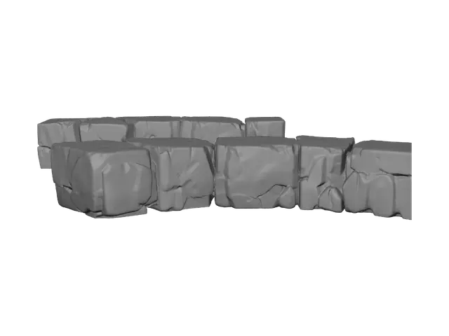 3D model for Stone Block Wall Segments
