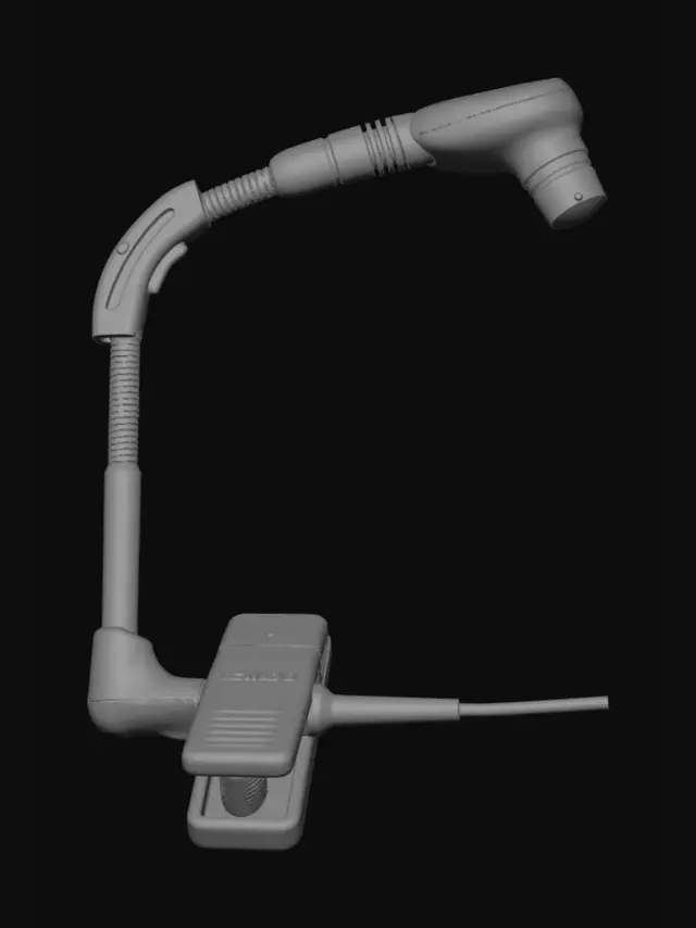 3D model for Gooseneck Clip-on Microphone