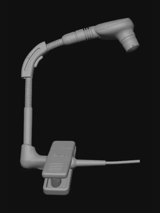 3D model for Gooseneck Clip-on Microphone