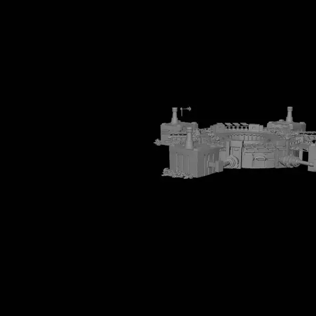 3D model for Floating Lava Ring Arena