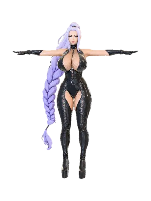 Mystic Warrior - Corset 3D model, vytvořený pomocí AI