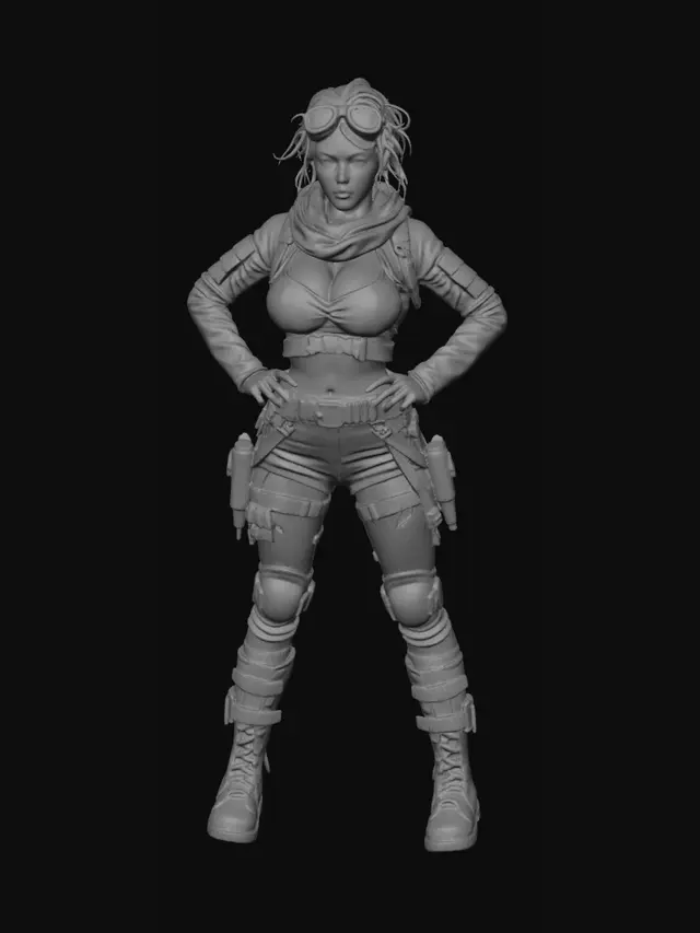 3D model for Wasteland Warrior