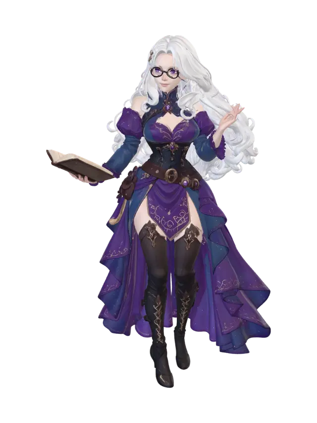 3D model for Moonlit Archivist