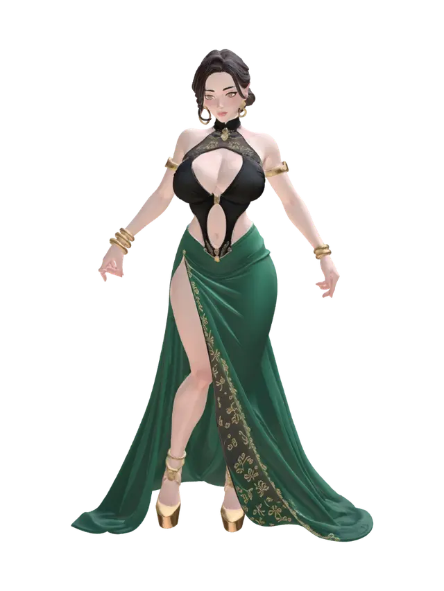 3D model for Emerald Enchantress